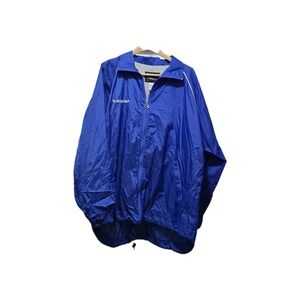 VTG 90s DIADORA Warm Up‎ Soccer Nylon Jacket Blue Men's XL/2X Mesh Lined